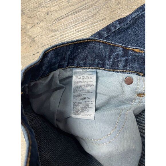 Old Navy Mens Loose Jeans 34x32 Dark Wash Blue Denim Built In Flex - Picture 4 of 7